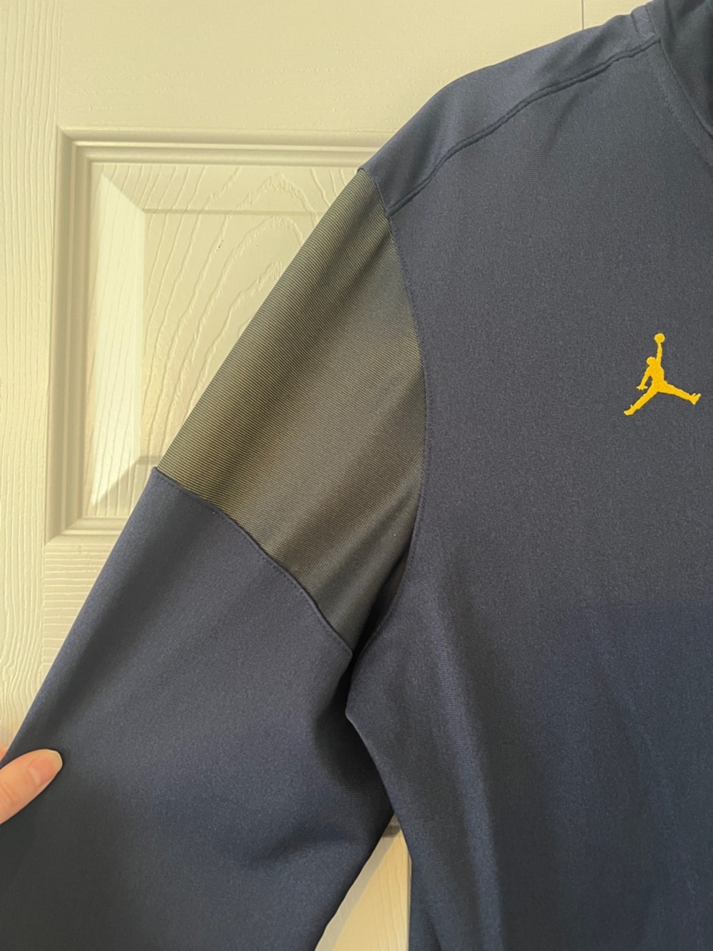 Nike Navy Pullover with Yellow Michigan Accents - Picture 3 of 7